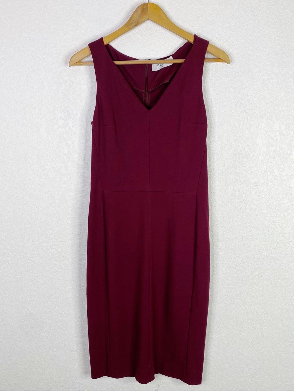 MM Lafleur Red Burgundy Sleeveless Sheath Dress
